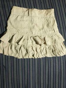 Ruffled Khaki Mini Skirt ❤❤