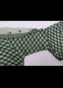 Green Festivewear Top