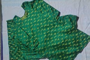 satin printed Patiala suit