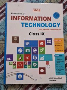 INFORMATION TECHNOLOGY  CLASS 9 BOOK