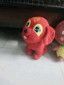 Cute Red Puppy Plush 2 Set