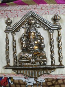 Beautiful Carving Hanging Mettalic Ganesh