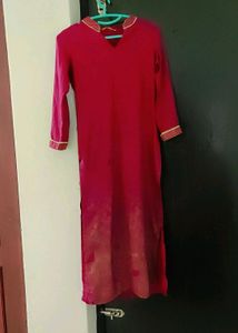 Women Kurta Red