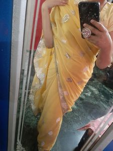 Yellow Party Saaree