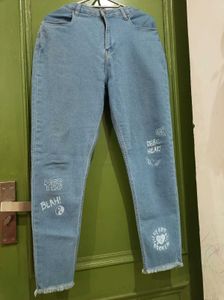 Denim Jeans with Fun Graphics