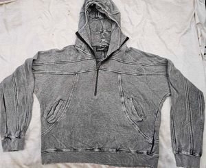 Acid Washed Baggy Smugglers Hooded Sweatshirt