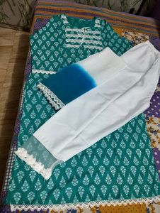 Women Kurta Trouser Dupatta Set 🥰🥰