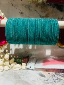 Teal Velvet Bangles