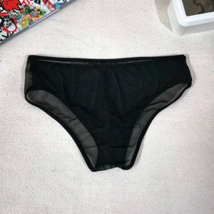 Sheer Black Briefs.