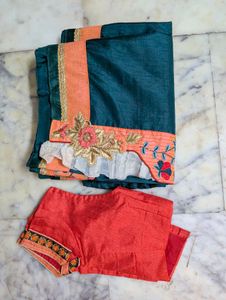 daily wear saree with blouse