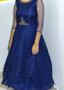 Blue party gown