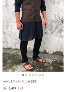Woolen Nehru jacket for men