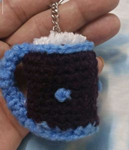 Crochet Beer Mug Keychain💫♥️