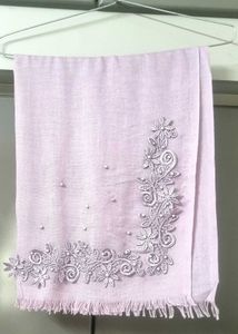 Embroidered Cotton Scarf