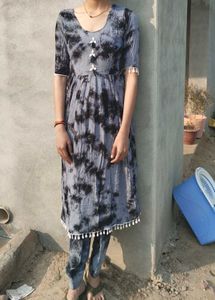 Tie-Dye Print Kurta & Pant Set