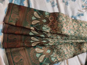 Unused Green Silk Saree