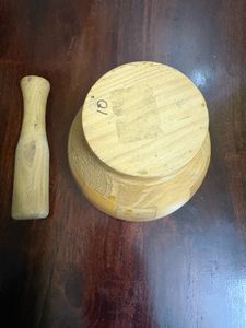 Wooden Mortar and Pestle Set