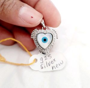 925 Silver Evil Eye Mop Pendant