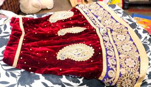 Elegant Velvet Lehenga Choli Set