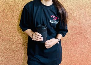 Oversized Black Tee