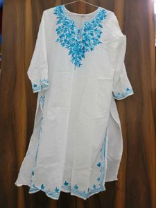 Cotton Chikankari Kurti