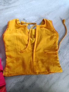 Lehenga Choli Set(blouse like new)