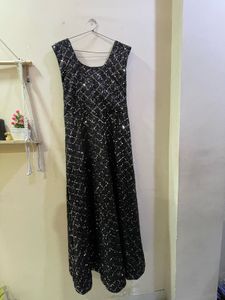 Sparkling Black Sequin Party Dress