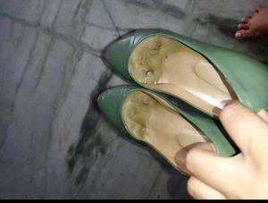 Used Green Ballerinas