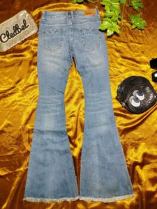 Distressed Flare Jeans