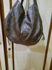 Brown Leather Hobo Bag