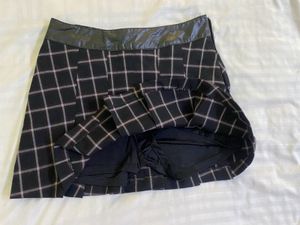 Tennis Checked Mini Skirt Waist 28-30