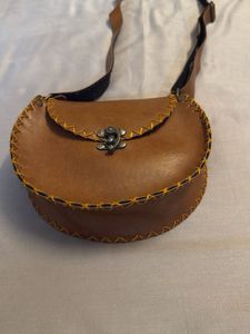 Vintage Leather Crossbody Bag