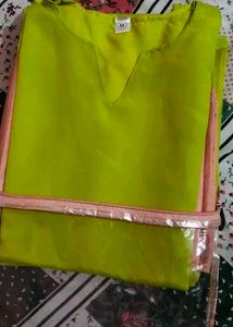 Chartreuse &amp; Pink Salwar Kameez