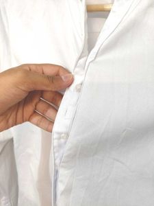 Allen Solly White Satin Finish Shirt