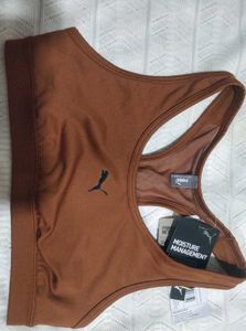 New Puma 4 KEEPS Sports Bra - Teak