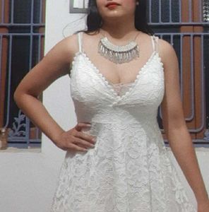 Gorgeous😍white Skater Dress