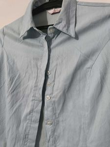 Light Blue Short Sleeve Button Up Shirt