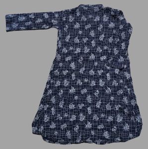 Stylish Blue Plaid Streachable Shrug