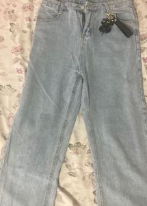 Light Wash Wide Leg Jeans
