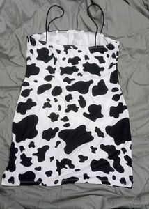 Cow Print Dress