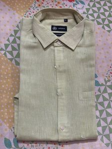 SHADES Cotton Rich Shirt - XL - Light Green
