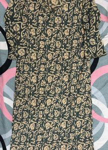 Vintage Print Kurti Plazo