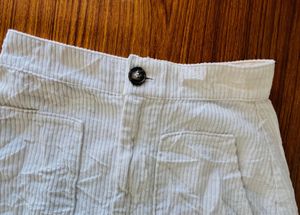 H&amp;M cotrise off white mini skirt women’s