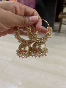 Pearl Jhumka Earrings
