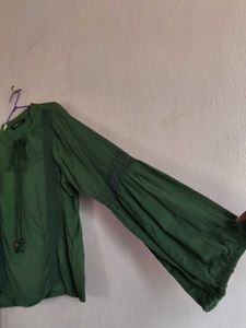 Green Long Sleeve Blouse