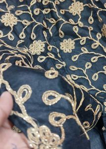 Sparkling Golden Black Kurti