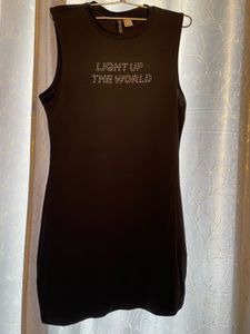 Black Sleeveless Dress Size L