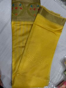 Elegant Yellow Saree