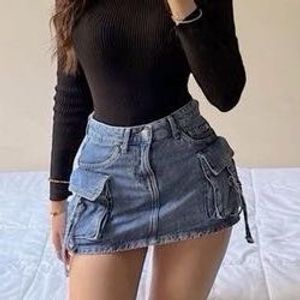 Y2K Denim Skirt