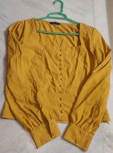 mustered yellow top